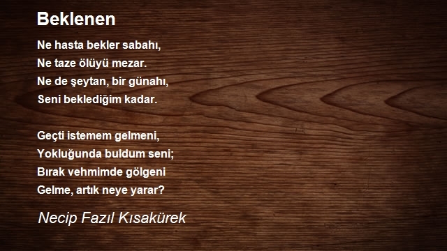 Beklenen Şiiri